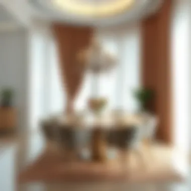 Transformative Home Aesthetics Elegant dining area featuring faux silk curtains