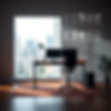 A comparison chart of various height desk options