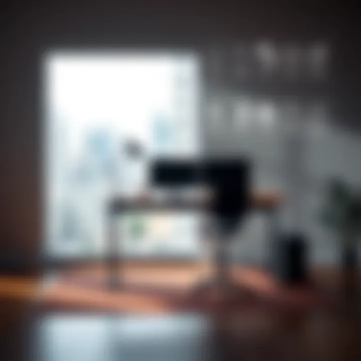 A comparison chart of various height desk options