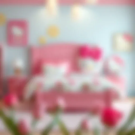 Hello Kitty full bed set featuring vibrant colors and playful designs