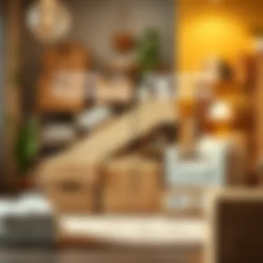 A comparison chart illustrating online versus local purchasing options for storage solutions