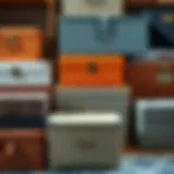 Diverse Storage Box Selection A diverse selection of storage boxes showcasing various styles and materials