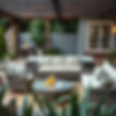 Stylish Patio Furniture Elegant patio furniture arrangement showcasing style and comfort