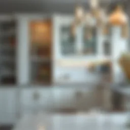 Elegant kitchen cupboard showcasing innovative storage solutions