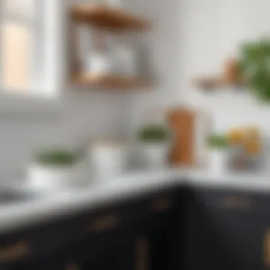 Stylish Countertop Organization Organized countertop with stylish storage bins and containers