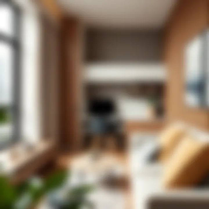 Multi-Functional Furniture for Compact Spaces Stylish multi-functional furniture in a micro apartment