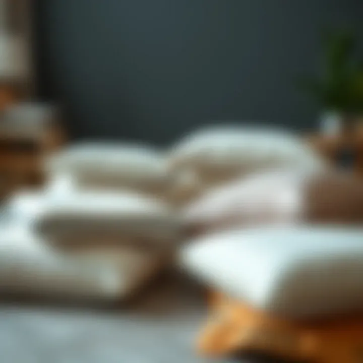 Different types of orthopedic foam materials used in pillows