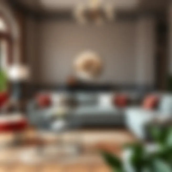 Stylish living room showcasing new pillow inserts