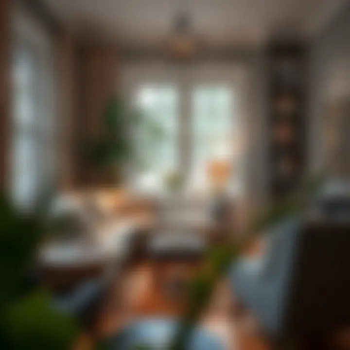 Inviting Reading Nook A cozy reading nook featuring well-chosen furniture