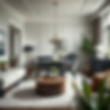 Sophisticated Dining Space An elegant dining area with thoughtfully selected pieces