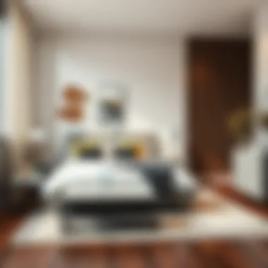 Modern bedroom featuring elegant furniture choices
