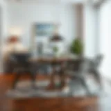 Contemporary Dining Design for Six Elegant dining setup for six with contemporary design