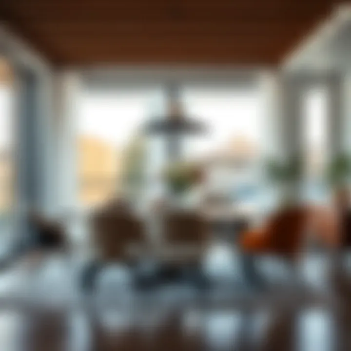 Diverse Chair Styles in a Modern Dining Space Modern dining area showcasing diverse chair styles