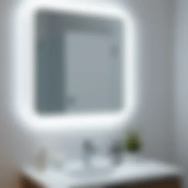 LED Illuminated Shaving Mirror Innovative LED illuminated shaving mirror providing perfect lighting