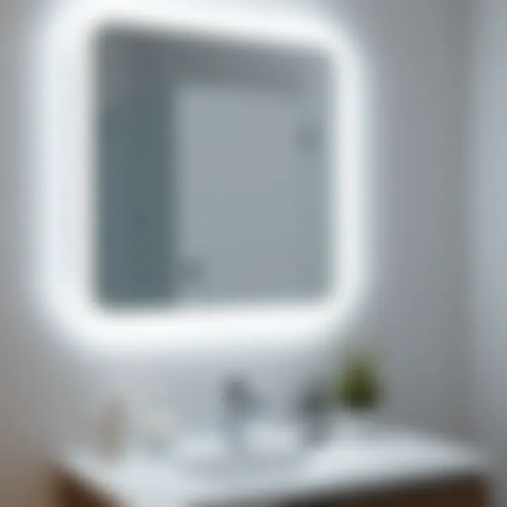 LED Illuminated Shaving Mirror Innovative LED illuminated shaving mirror providing perfect lighting