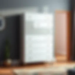 Elegant six-tier dresser showcasing modern design