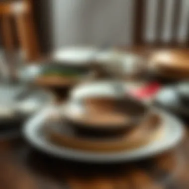 Variety of small dinner plates showcasing different materials and designs
