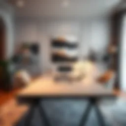 Elegant workspace featuring an 80-inch desk