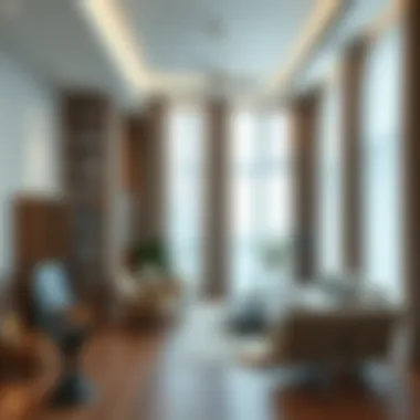 Transformative Impact of Heightened Drapes A beautifully arranged home interior with floor-to-ceiling drapes