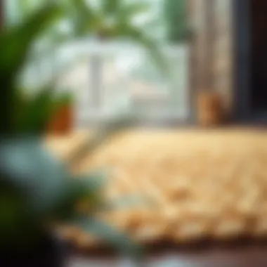 Natural Fiber Doormat Natural fiber doormat highlighting texture and durability