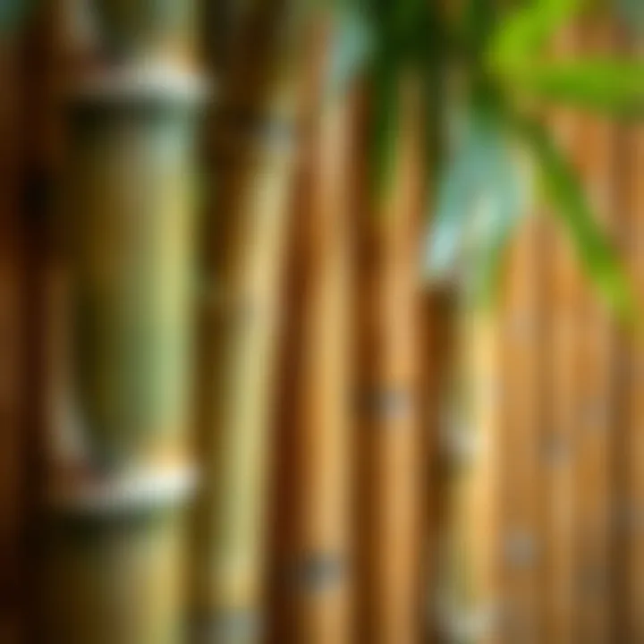 Bamboo Texture and Natural Beauty Close-up of bamboo texture highlighting its natural beauty