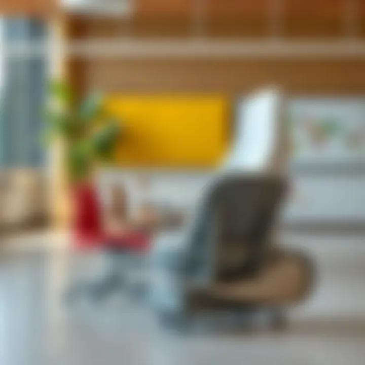 Ergonomic Chair for Comfort and Style A set of ergonomic chairs designed for older children, showcasing comfort and support.