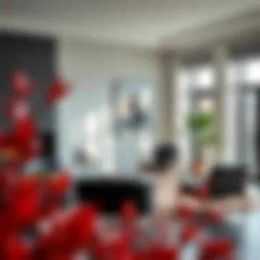 Modern Living Room with Black Chairs Elegant black chairs in a modern living room setting