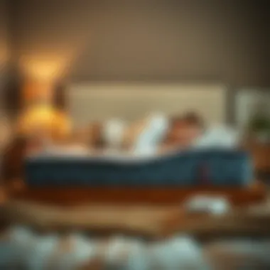 Optimal Sleep Posture on a Hybrid Mattress Person demonstrating sleep posture on twin size hybrid mattress