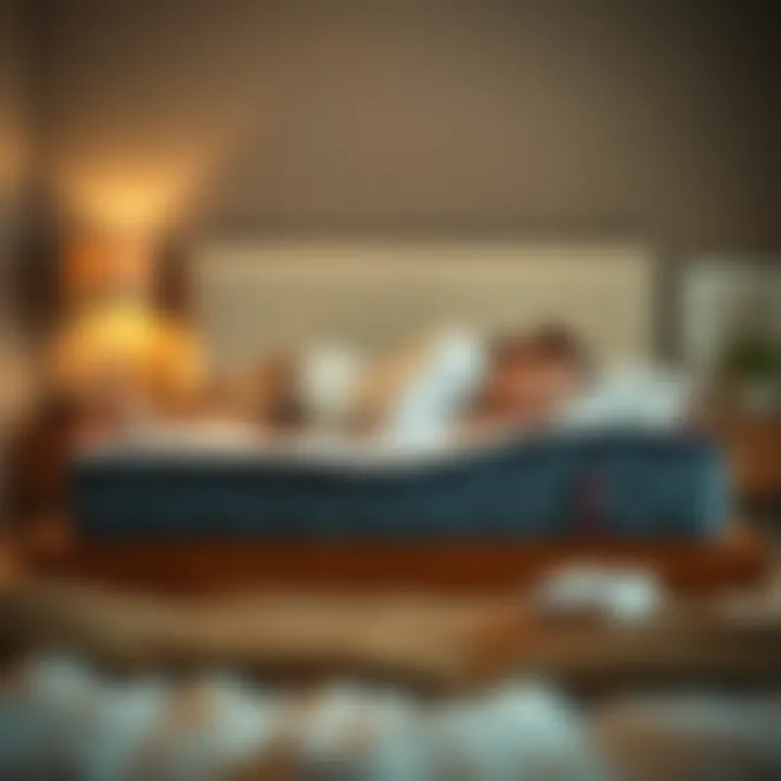 Optimal Sleep Posture on a Hybrid Mattress Person demonstrating sleep posture on twin size hybrid mattress