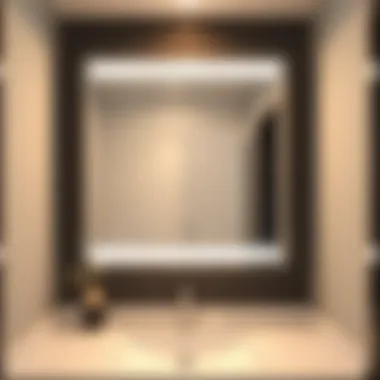 Stylish Backlit Bathroom Mirror Stylish backlit bathroom mirror with modern design