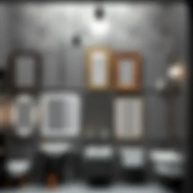 Variety of Bathroom Mirrors Variety of bathroom mirrors showcasing different styles