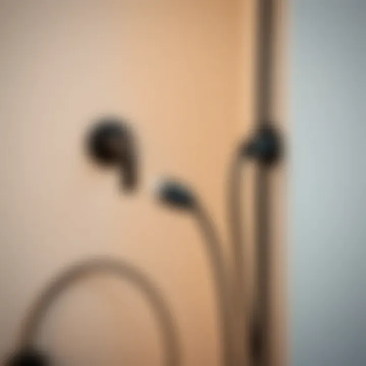 Effective Cord Organization with Black Metal Covers Demonstration of effective cord organization using black metal covers