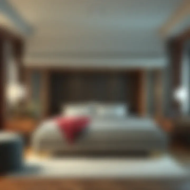 Stylish Bed in a Box Elegant bed in a box displayed in a stylish bedroom setting